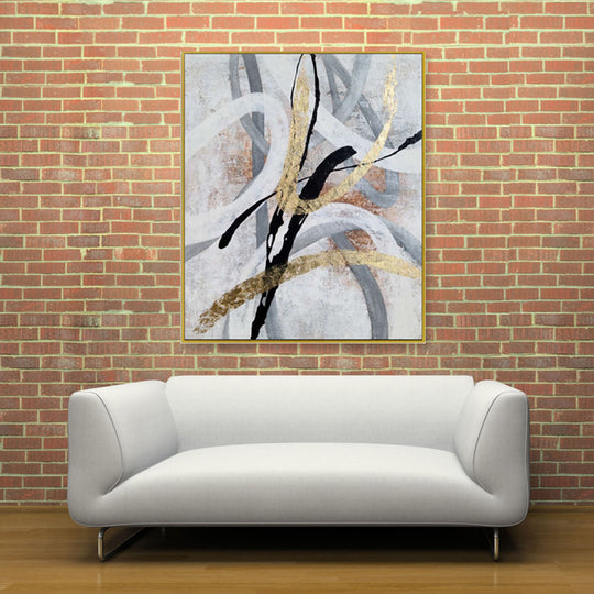 Golden Pathways - Embellished Art with Shadow Frame - CNL464 - 75x100cm