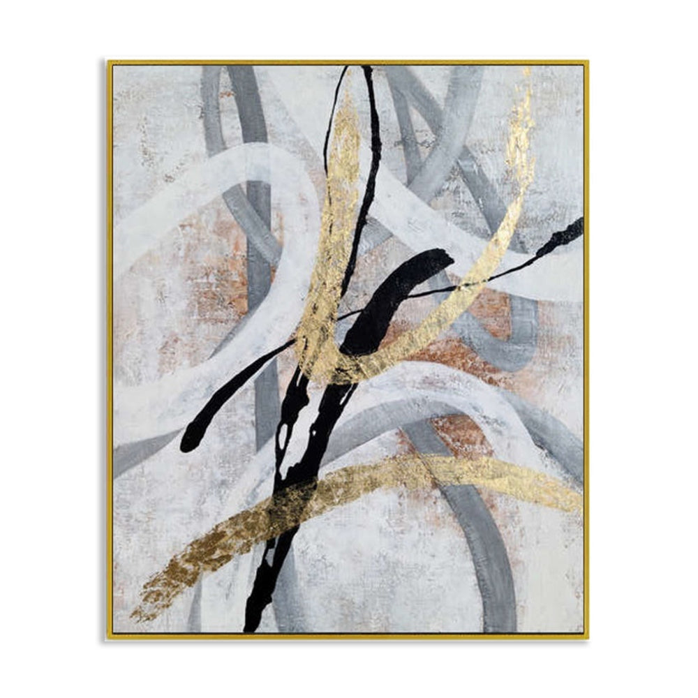 Golden Pathways - Embellished Art with Shadow Frame - CNL464 - 75x100cm