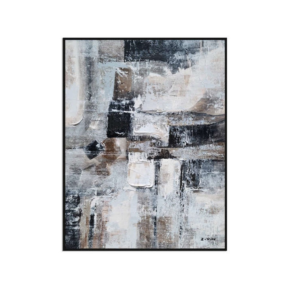 Urban Geometry - Embellished Art with Shadow Frame - CNL465 - 75x100cm