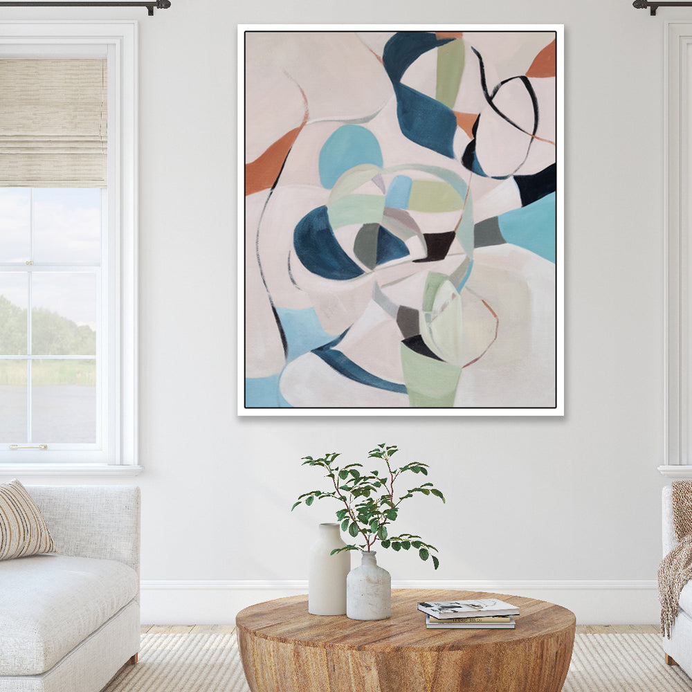 Pastel Forms 1 - Shadow Framed Art - CNL4651 - 50x60cm