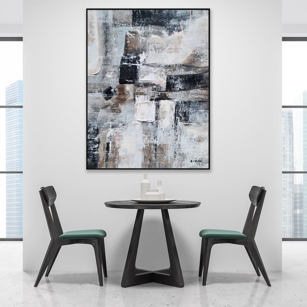 Urban Geometry - Embellished Art with Shadow Frame - CNL465 - 75x100cm
