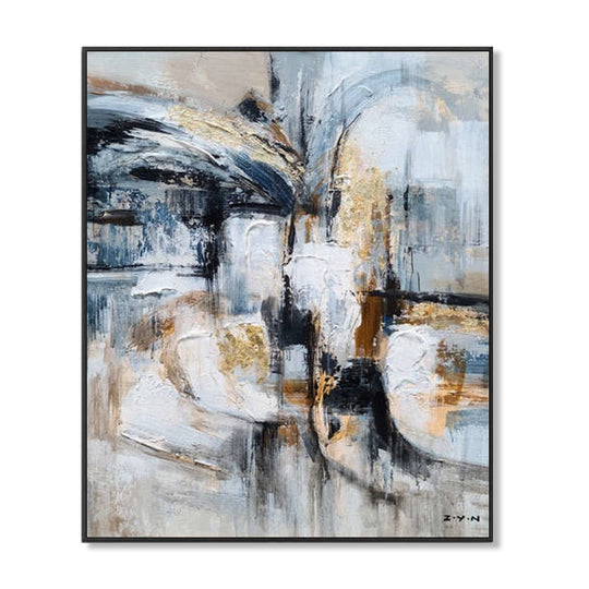 Metallic Echoes - Embellished Art with Shadow Frame - CNL467 - 75x100