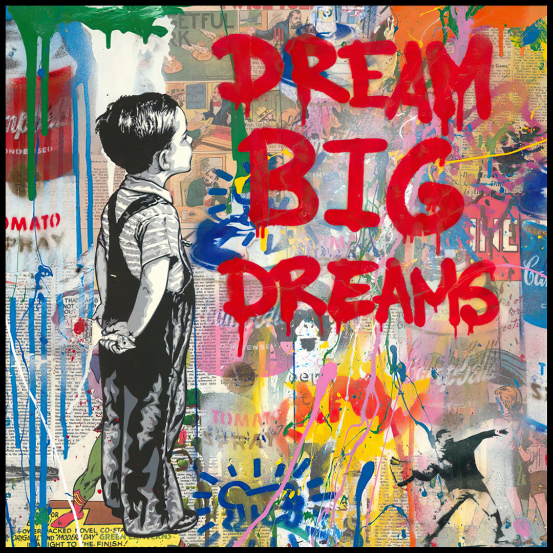 Dream Big Dreams - Shadow Framed Art - CNL4671 - 120x120cm