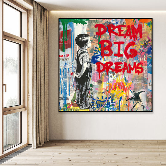 Dream Big Dreams - Shadow Framed Art - CNL4671 - 120x120cm
