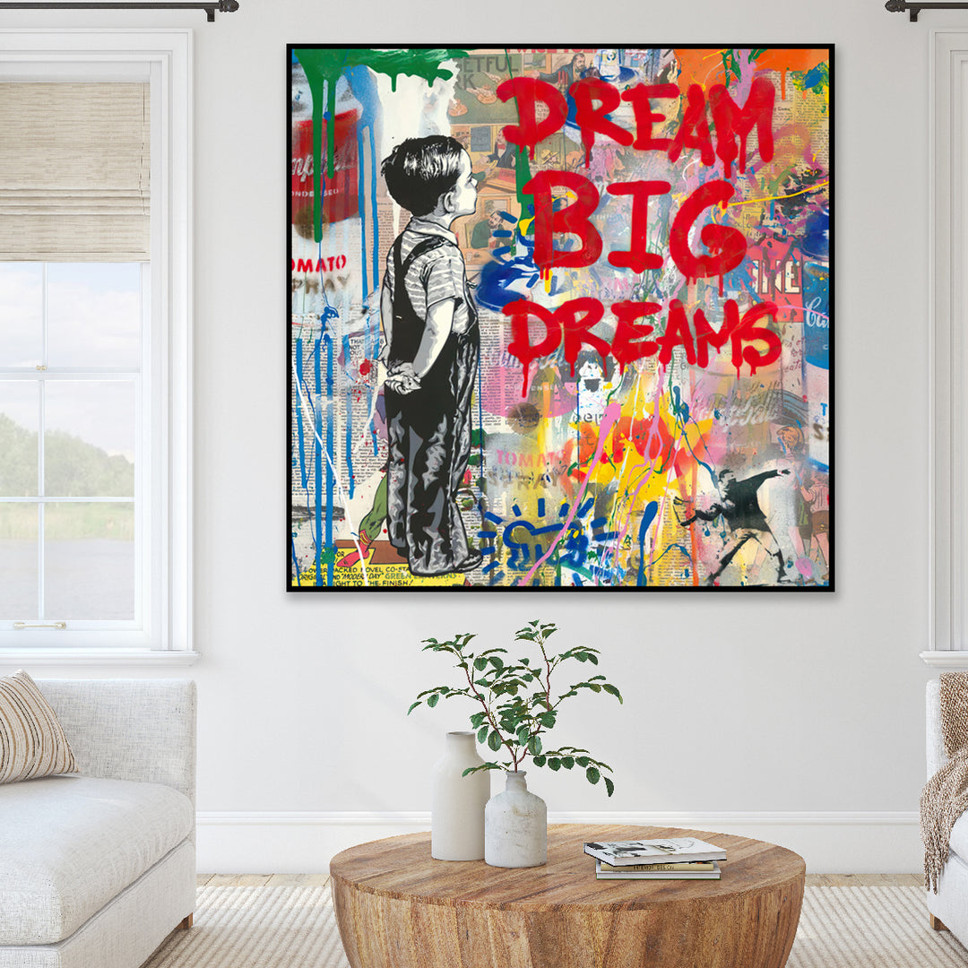 Dream Big Dreams - Shadow Framed Art - CNL4671 - 120x120cm