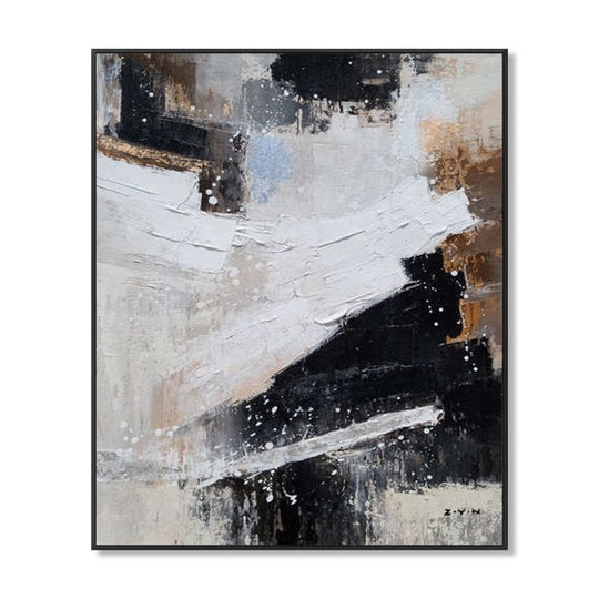 Monochrome Momentum - Embellished Art with Shadow Frame - CNL468 - 75x100cm