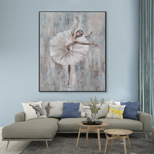 Grace in Motion - Embellished Art with Shadow Frame - CNL469 - 75x100cm - Priceless ART:  Australia's Largest Range of Affordable ART