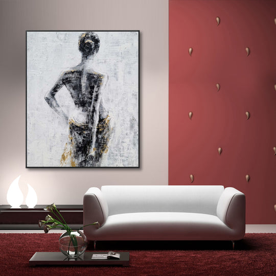 Poised Silhouette - Embellished Art with Shadow Frame - CNL470 - 75x100cm