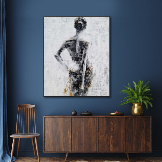 Poised Silhouette - Embellished Art with Shadow Frame - CNL470 - 75x100cm