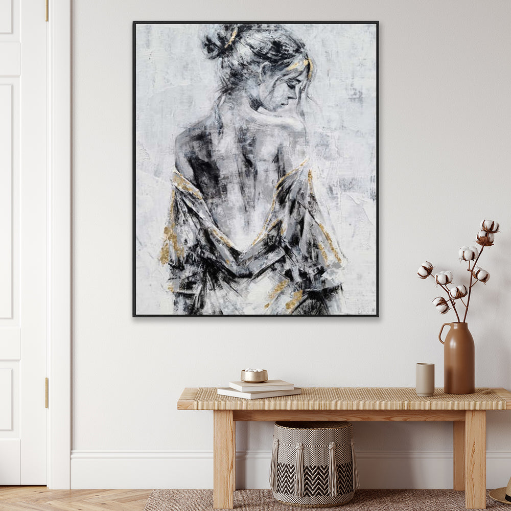 Silent Reflection - Embellished Art with Shadow Frame - CNL471 - 75x100cm