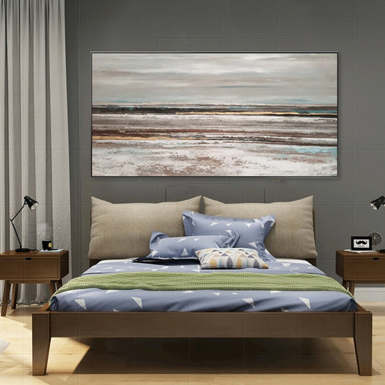 Waves of Earth - Shadow Framed Embellished Art - EA205