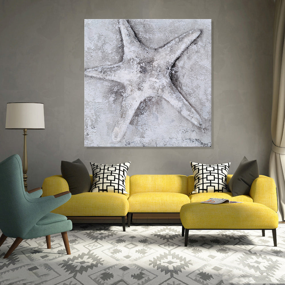 White Starfish - Embellished Mixed Media Art - EA273 - Priceless ART:  Australia's Largest Range of Affordable ART