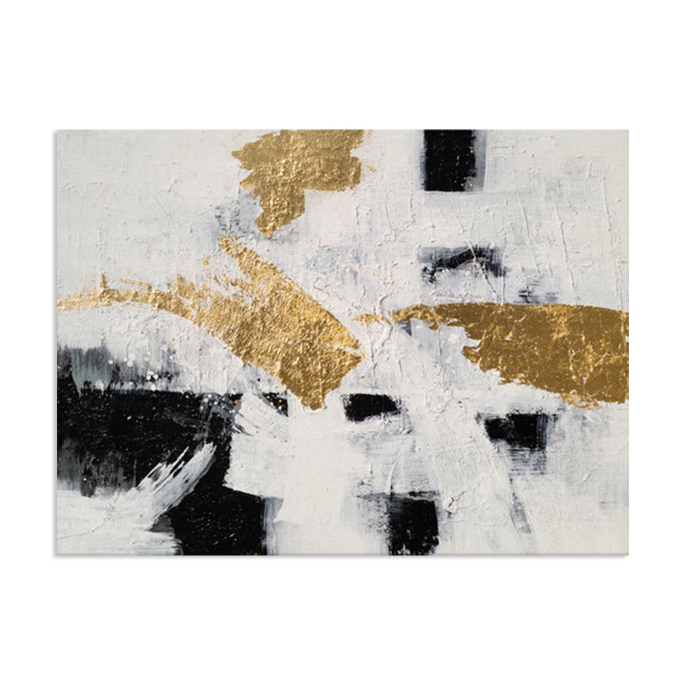 Golden Imposition - Large Scale 150x230cm Embellished Canvas Art - EA289