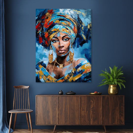 Exotic Beauty - Embellished Mixed Media Art - EA298 - 80x120cm