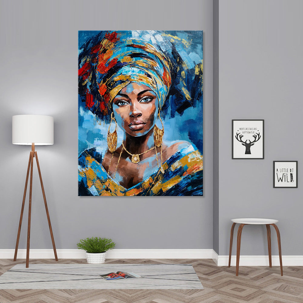 Exotic Beauty - Embellished Mixed Media Art - EA298 - 80x120cm - Priceless ART:  Australia's Largest Range of Affordable ART