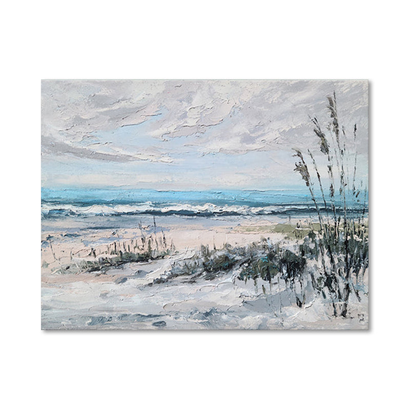 Coastal Serenity - Embellished Mixed Media Art - EA341 - 50x70cm