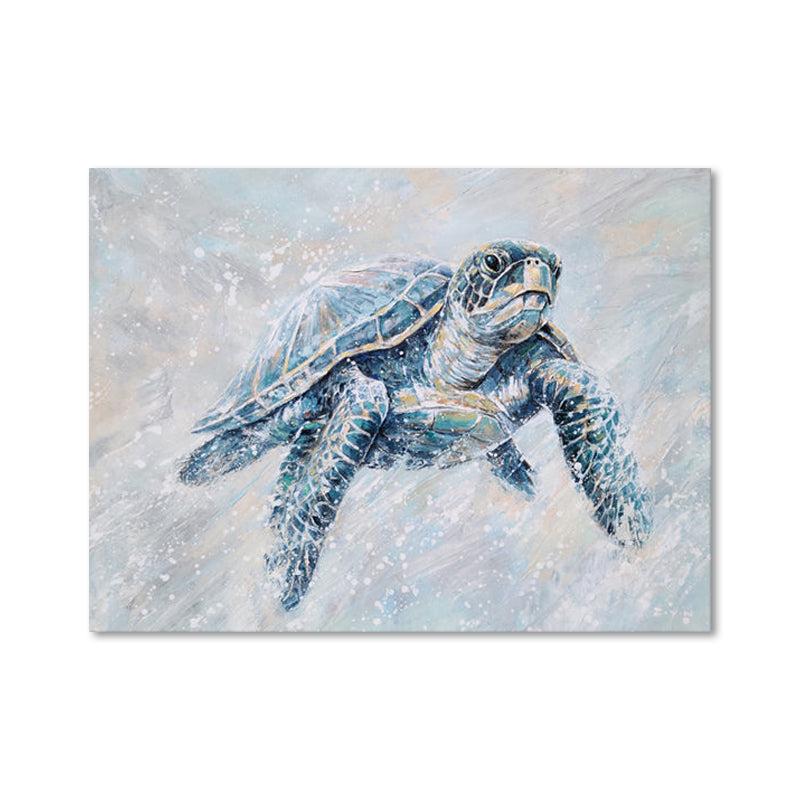 The Turtle - Embellished Mixed Media Art - EA356 - 75x100cm