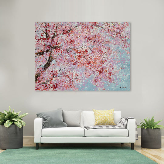 Cherry Blossoms - Embellished Mixed Media Art - EA359 - 80x120cm