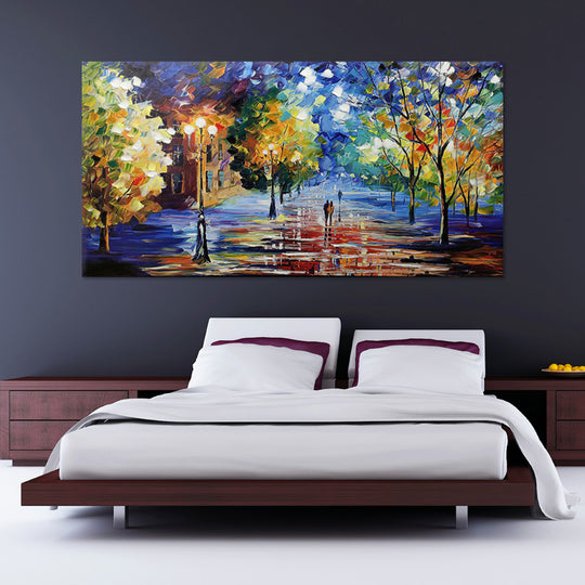 Evening Reflections - Embellished Canvas Print 100x200cm - EA376