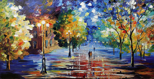 Evening Reflections - Embellished Canvas Print 100x200cm - EA376