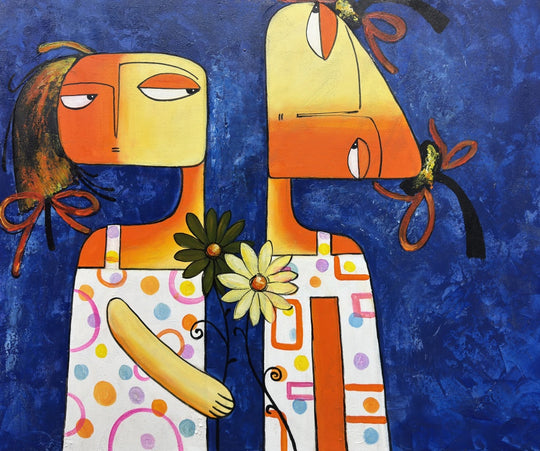 Shared Blooms - Embellished Art - EA386 - 100x120cm