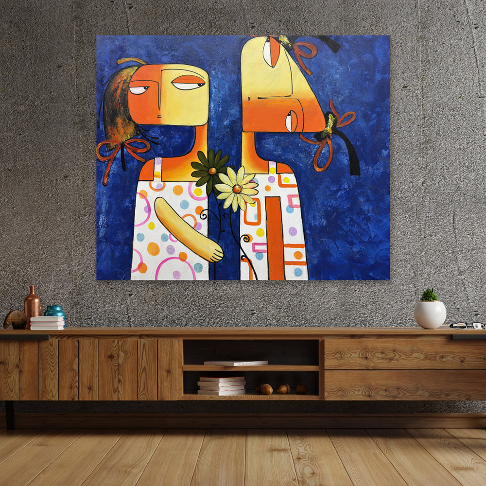 Shared Blooms - Embellished Art - EA386 - 100x120cm