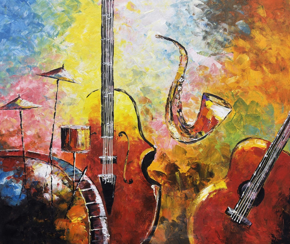 Jazz in Colour - Embellished Art - EA387 - 100x120cm