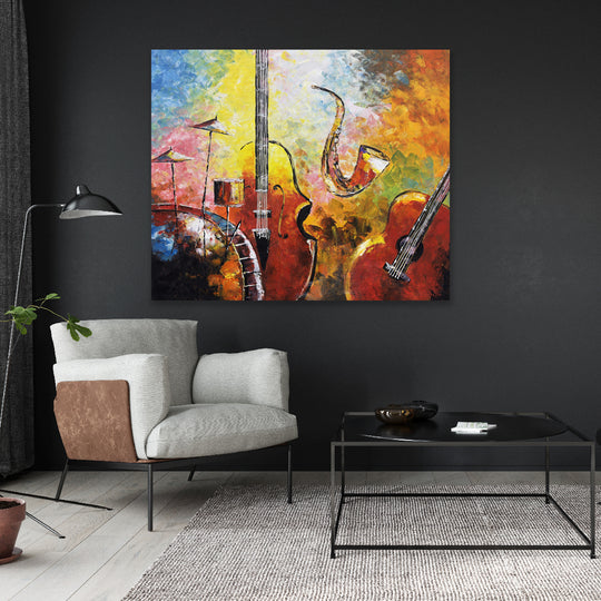 Jazz in Colour - Embellished Art - EA387 - 100x120cm