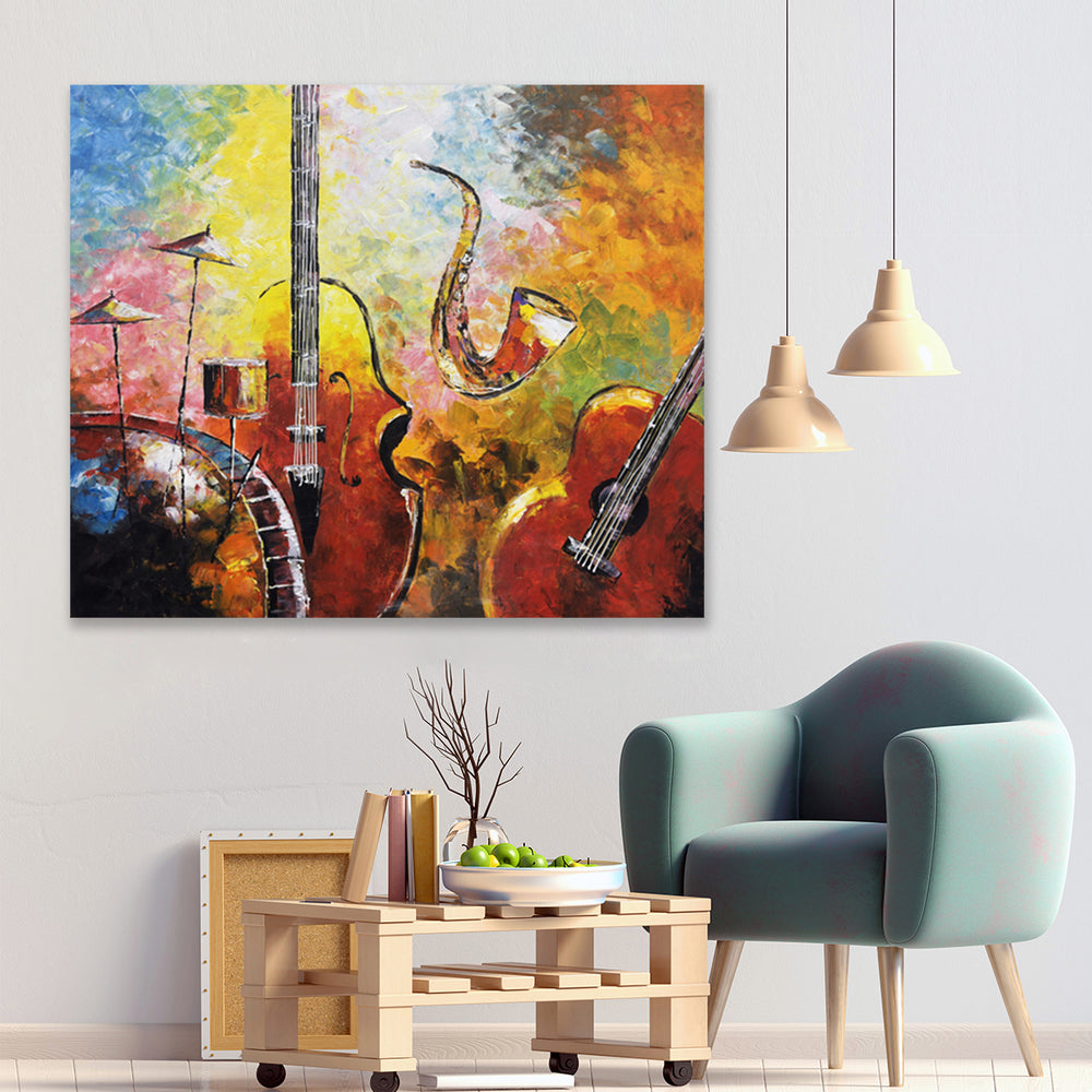 Jazz in Colour - Embellished Art - EA387 - 100x120cm