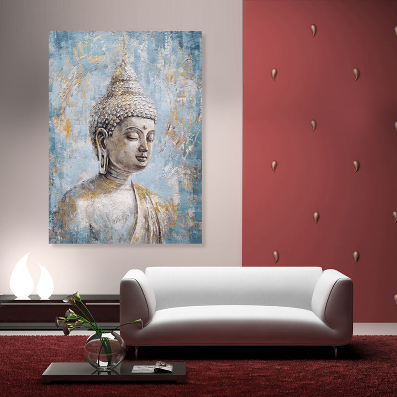 Tranquil Buddha - Embellished Art - EA445 - 50X70cm - Priceless ART:  Australia's Largest Range of Affordable ART