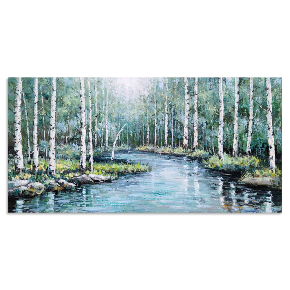 Forest River Glow - Embellished Art - EA446 - 60X120cm