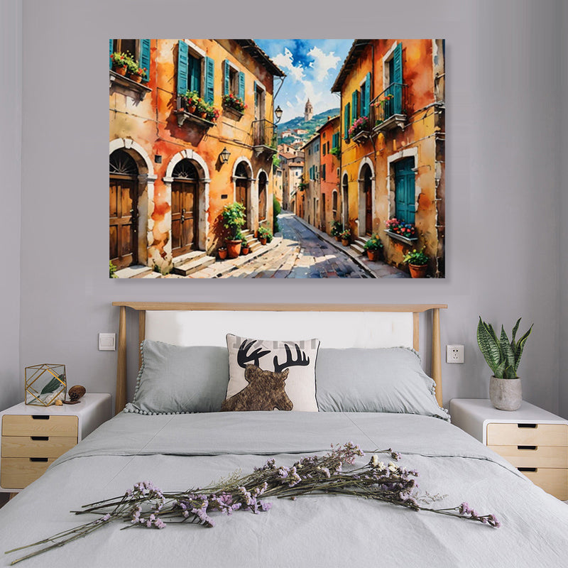 Tuscan Charm - Embellished Art - EA451 - 50x70cm - Priceless ART:  Australia's Largest Range of Affordable ART