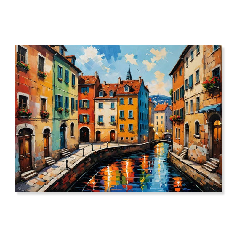 Canal Reflections - Embellished Art - EA452 - 50x70cm