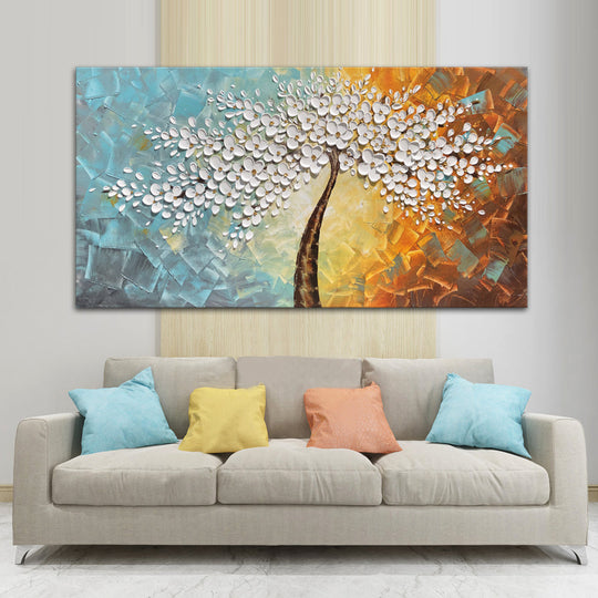 Floral Delight - Hand Embellished Canvas Art - EA853
