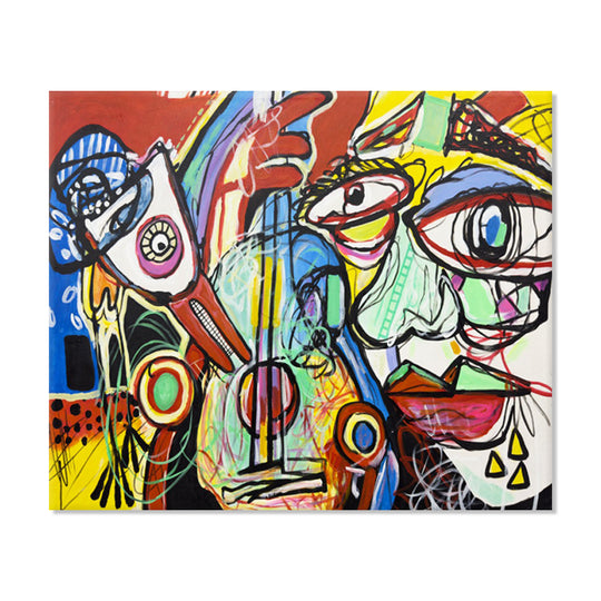 Abstract Rhythm - Embellished Canvas Art - 100x120cm - EBA107