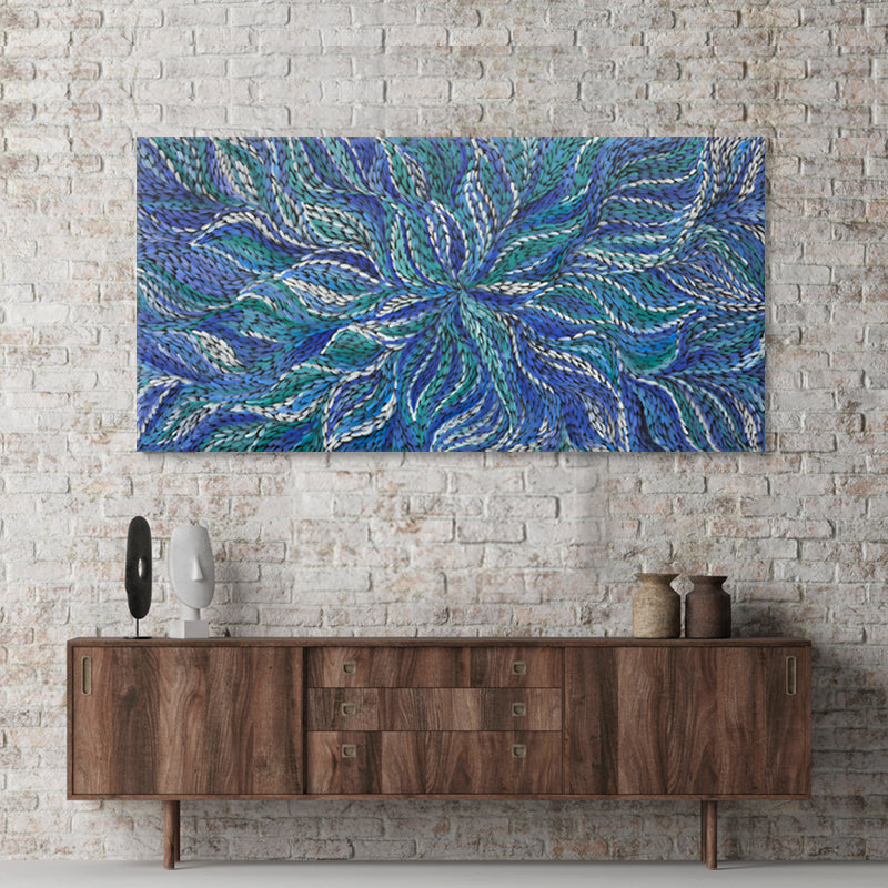 Ocean Currents - Embellished Canvas Art - 100x200cm - EBA108