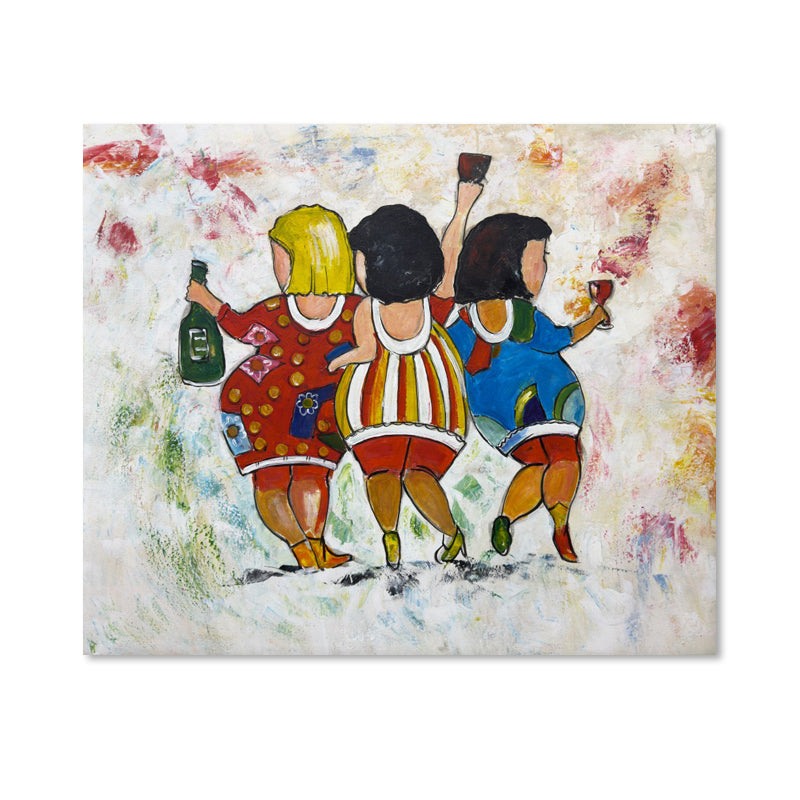 Celebration with Friends - Embellished Canvas Art - 100x120cm - EBA109