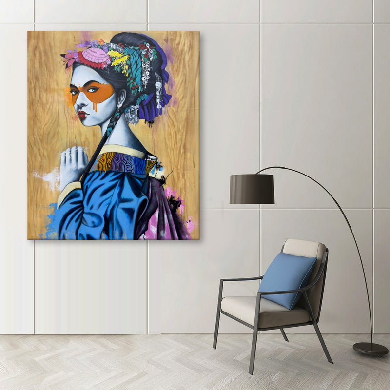 Portrait of Grace - Embellished Canvas Art Print - 100x120cm - EBA117