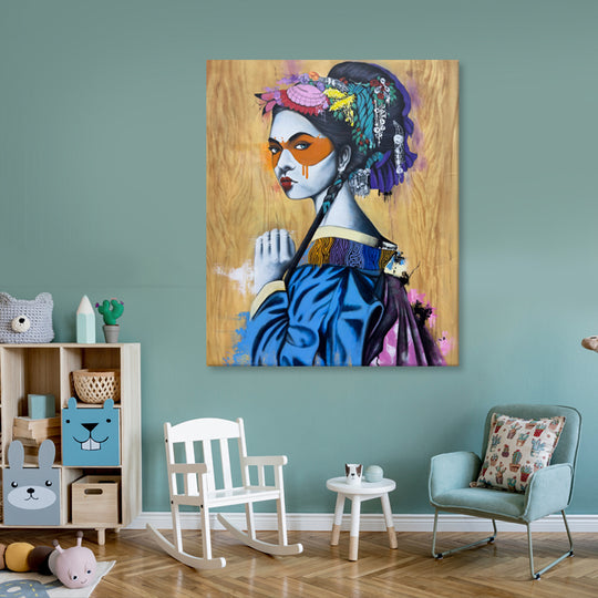 Portrait of Grace - Embellished Canvas Art Print - 100x120cm - EBA117