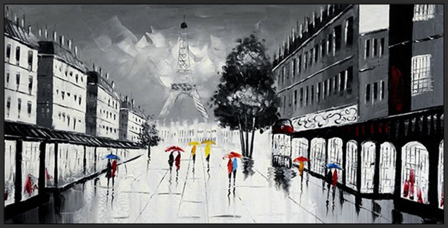 Romance in France - Embellished Canvas Art - Multiple Sizes