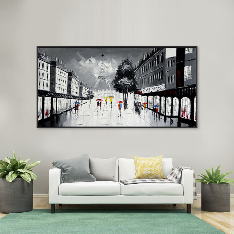 Romance in France - Embellished Canvas Art - Multiple Sizes