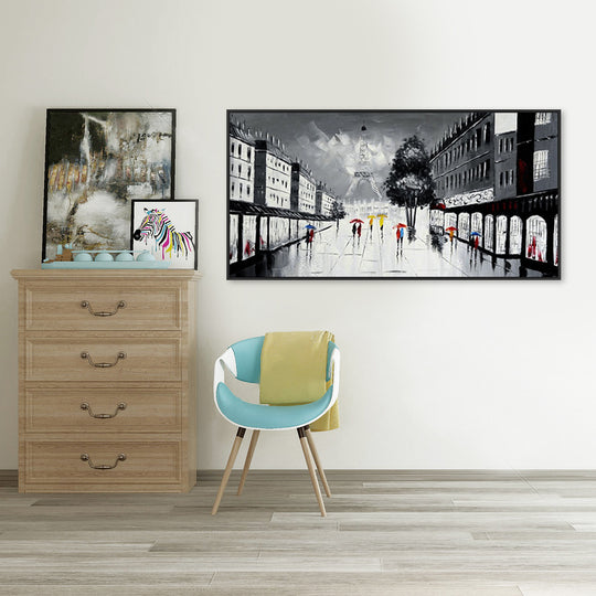 Romance in France - Embellished Canvas Art - Multiple Sizes