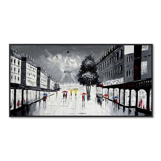 Romance in France - Embellished Canvas Art - Multiple Sizes