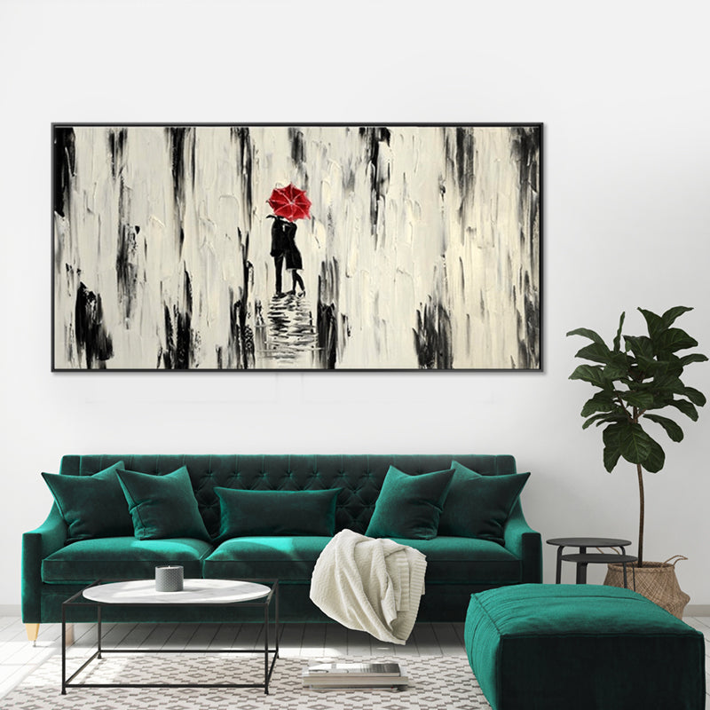 Red Umbrella Romance - Embellished Art with Shadow Frame - FA78B - Asst Sizes - Priceless ART:  Australia's Largest Range of Affordable ART