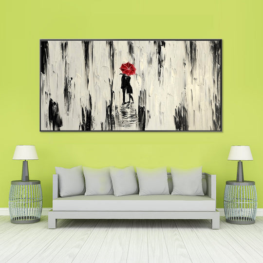 Red Umbrella Romance - Embellished Art with Shadow Frame - FA78B - Asst Sizes - Priceless ART:  Australia's Largest Range of Affordable ART
