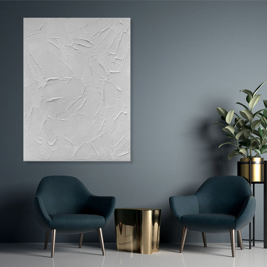 White Serenity Texture - Textural Hand Painted Art - HT103 - 75x100cm - Priceless ART:  Australia's Largest Range of Affordable ART