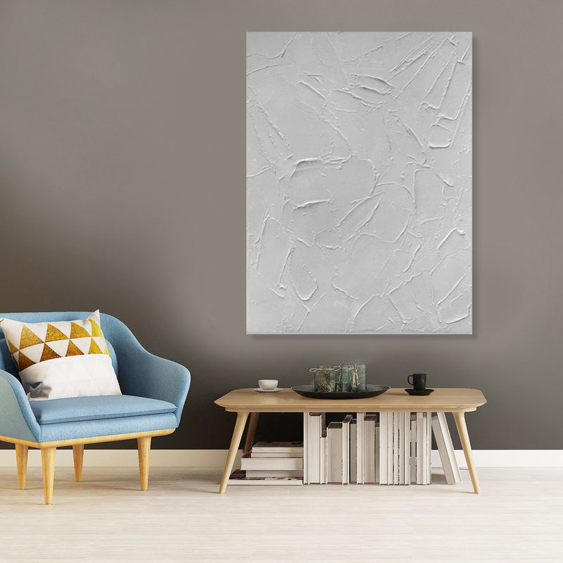 White Serenity Texture - Textural Hand Painted Art - HT103 - 75x100cm - Priceless ART:  Australia's Largest Range of Affordable ART