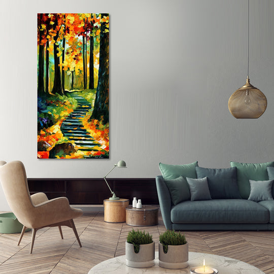 Path amid Serenity - Leonid Afremov Canvas Print - JP282