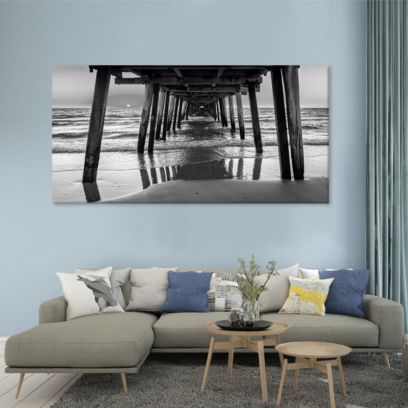 Under the Jetty at Sunset - Canvas Print - 80x150cm - JP342