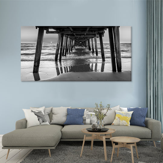 Under the Jetty at Sunset - Canvas Print - 80x150cm - JP342